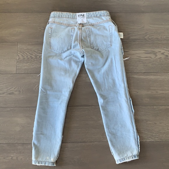 One Teaspoon distressed denim Capri pants size 26 - Picture 11 of 14